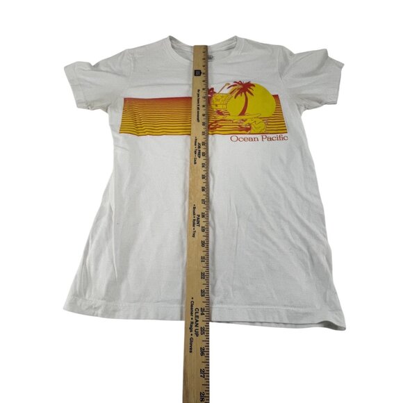 Nickelodeon SpongeBob SquarePants Ocean Pacific White Graphic T-Shirt S Cotton - Picture 5 of 11